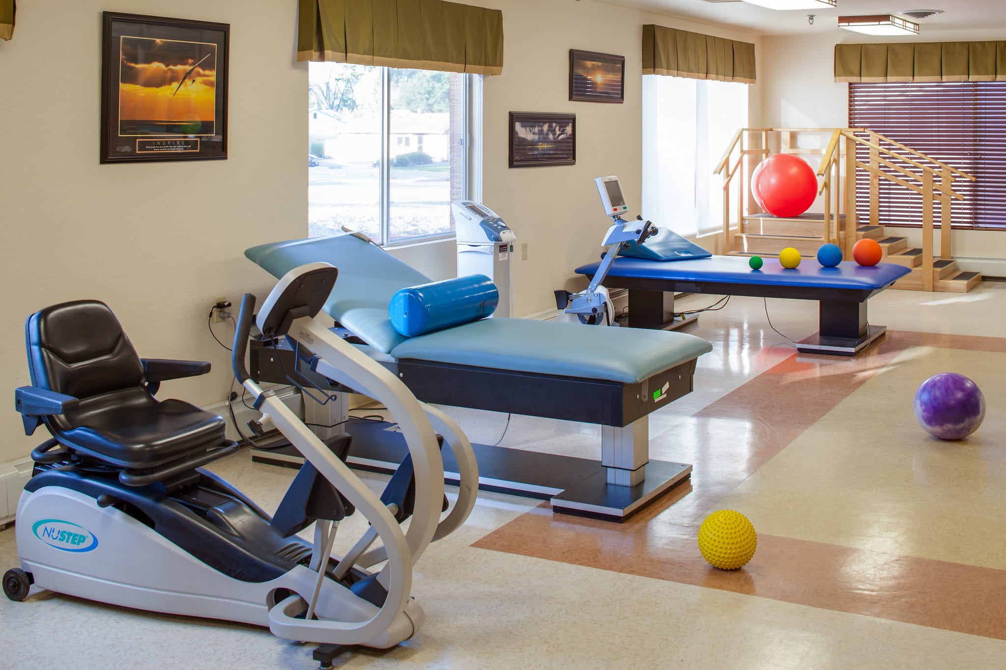 Rehab gym at Pikes Peak Post Acute