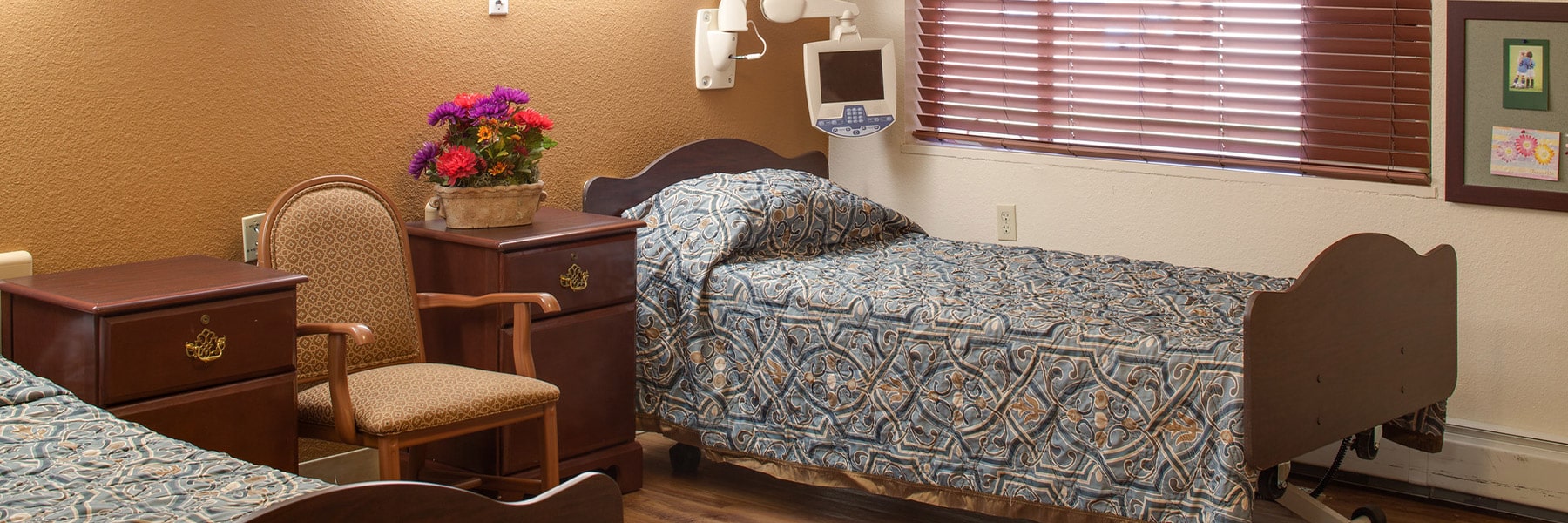 Semi-private room at Pikes Peak Post Acute