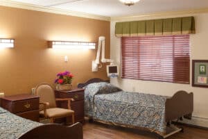 Semi-private room at Pikes Peak Post Acute